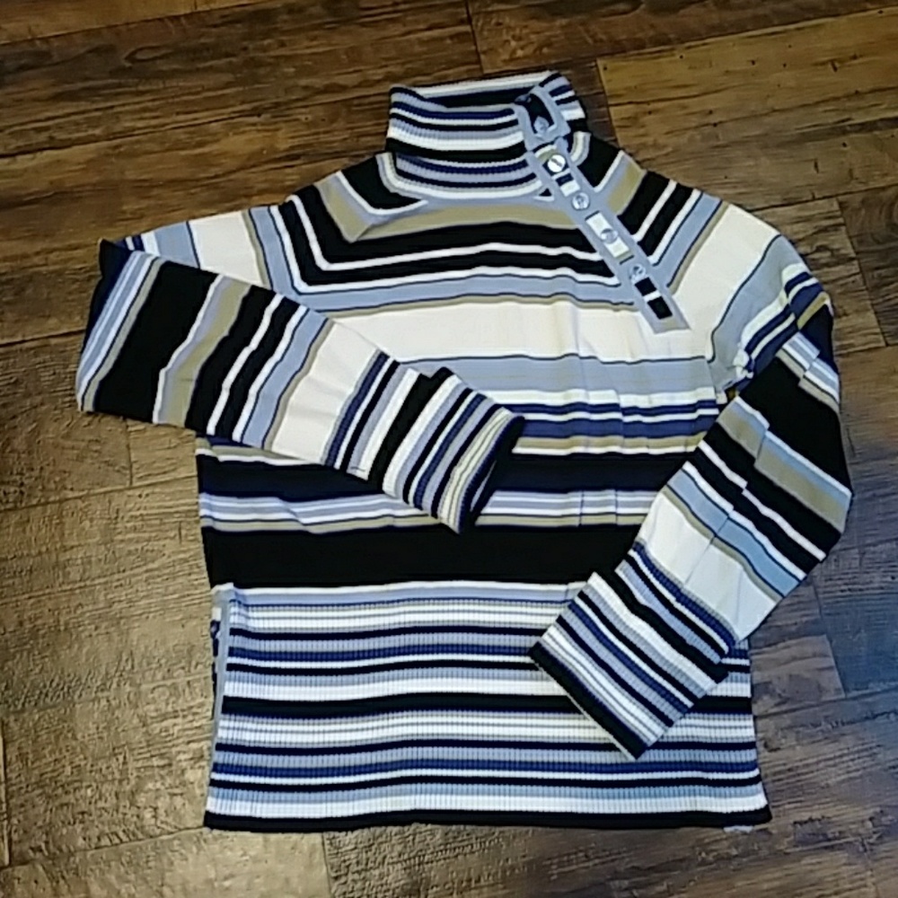 Button up turtle neck